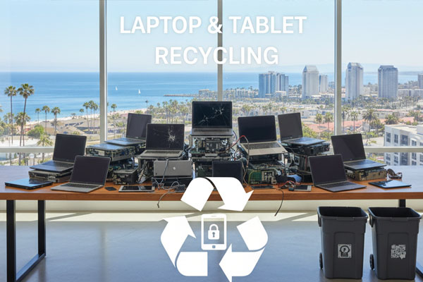 laptop and tablet recycling in San Diego