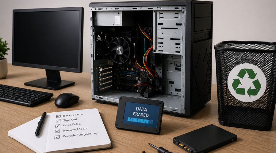 data security first how to prep a desktop pc for recycling in san diego
