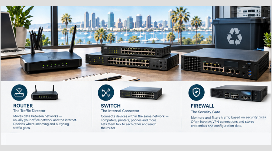 router switch or firewall what each one does